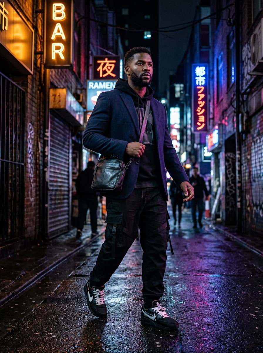 Modern menswear — streetwear blazer look